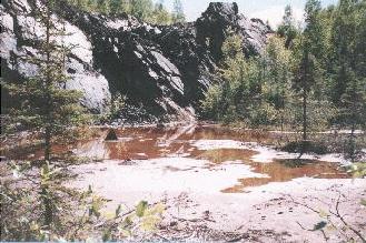 L'ancienne mine de fer à Bathurst