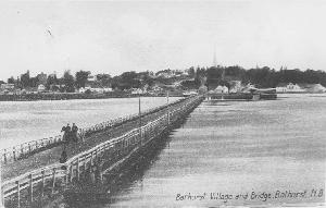 The village bridge at Bathurst in the early 1900s